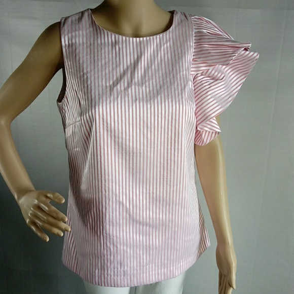 Banana Republic Tops - BANANA REPUBLIC STRIPPED ONE SHOULDER  TOP SIZE S